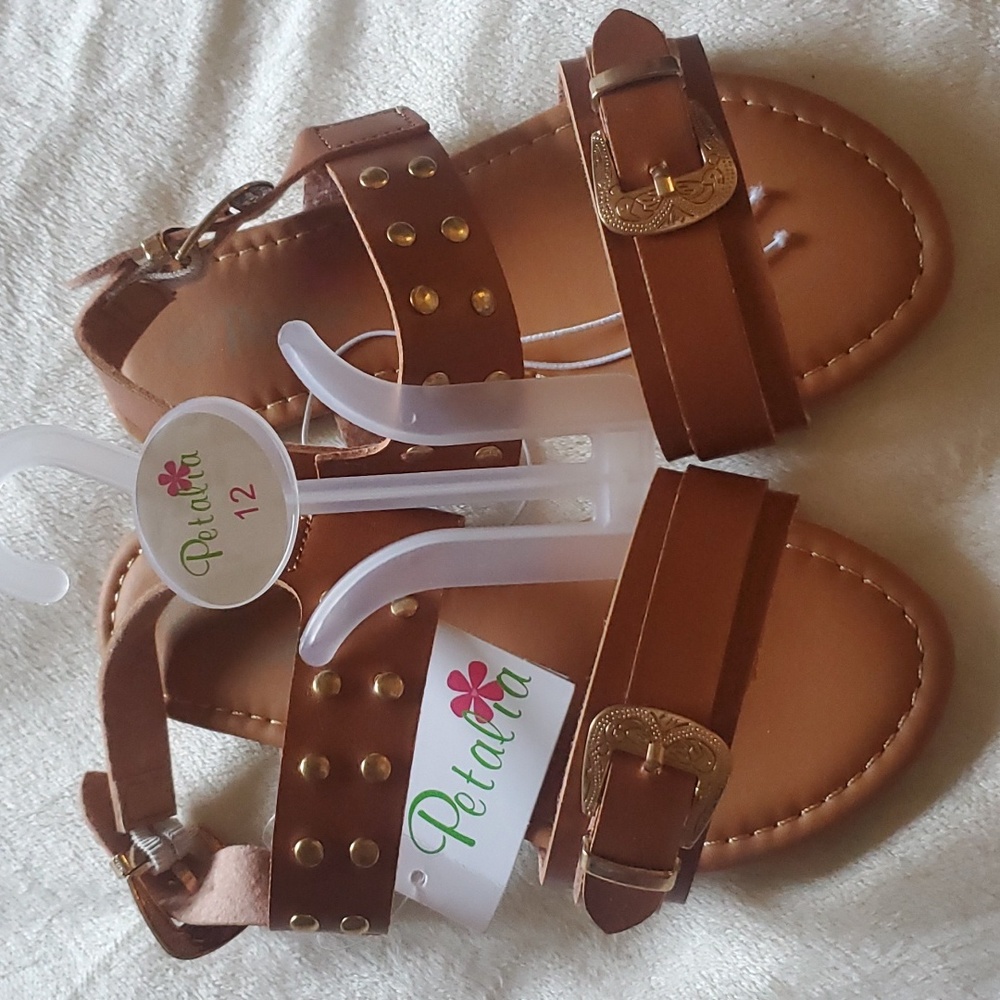 NWT Girls sandals Size 12 Studded